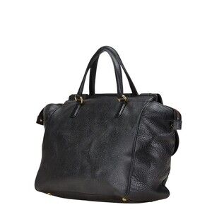 Gucci Leather GG Boston Bag Black Double